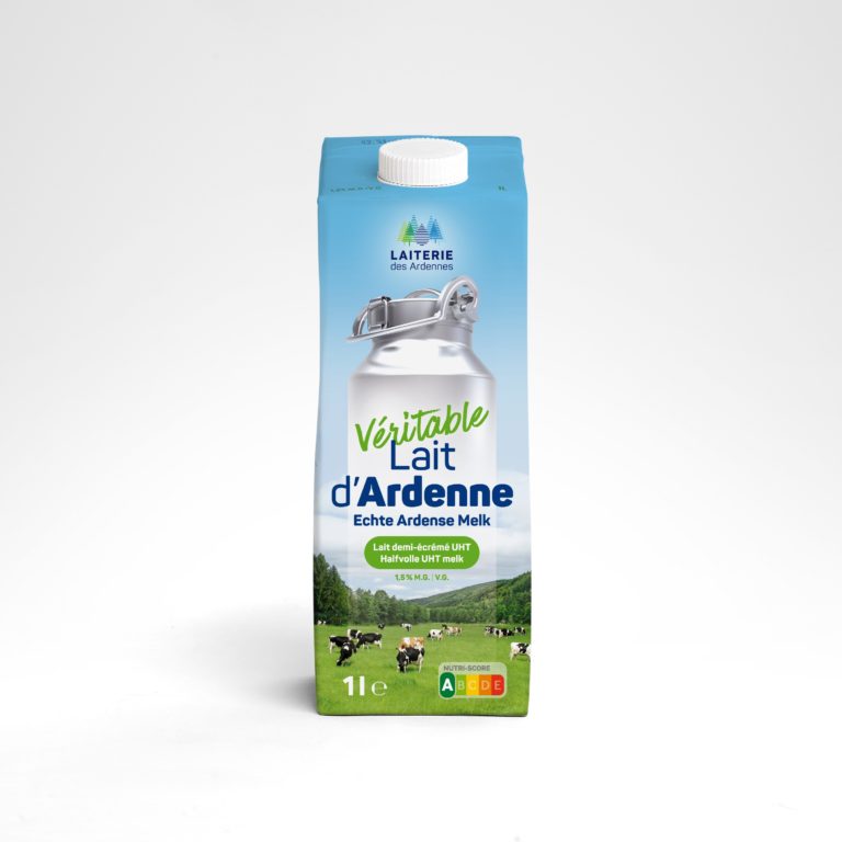 Véritable lait d'Ardenne, a local milk with a more durable paclaging